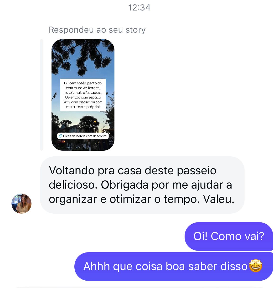 Depoimento sobre otimização do tempo